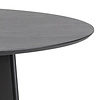 Rollo eetkamertafel Ã˜140 cm, zwart.