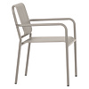 Stella tuinstoel stapelbaar, grijs.