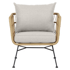 Nina tuinstoel incl. kussen, beige.