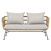 Nina tuinbank 2 pers. incl. kussen, beige.