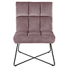 Alice fauteuil , velours roze.