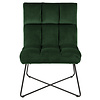 Alice fauteuil , ligstoel velours groen.
