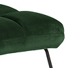 Alice fauteuil , ligstoel velours groen.