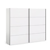 Veto Schuifdeurkast 2 deuren breed 243 cm wit.