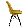 Eris eetkamerstoel fluweel geel.