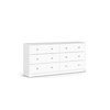 ebuy24 Maria kommode breed met 6 lades, wit.