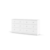 ebuy24 Maria kommode breed met 6 lades, wit.