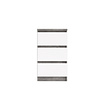 ebuy24 Nada kommode laag en smal 3 lades, betondecor/wit hoogglans.