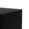 ebuy24 Petra kommode met 4 lades, matzwart.