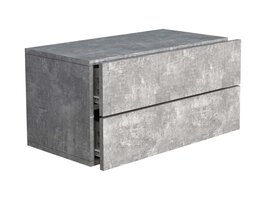 ebuy24 UsalL60 nachtkastje wandmontage 2 laden beton decor.