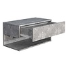 ebuy24 UsalXL60 nachtkastje wandmontage 1 lade 1 plank beton decor.