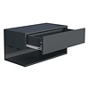 ebuy24 UsalXL60 nachtkastje wandmontage 1 lade 1 plank antraciet.