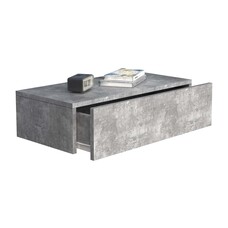 ebuy24 UsalM60 nachtkastje wandmontage 1 lade beton decor.