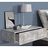 ebuy24 UsalM60 nachtkastje wandmontage 1 lade beton decor.