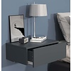 ebuy24 UsalM45 nachtkastje wandmontage 1 lade antraciet.