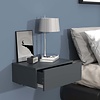 ebuy24 UsalM45 nachtkastje wandmontage 1 lade antraciet.