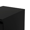 ebuy24 Nada nachtkastje met 2 lades, matzwart.