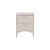 ebuy24 Piring nachtkastje 2 laden beige.