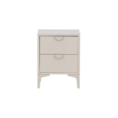 ebuy24 Piring nachtkastje 2 laden beige.