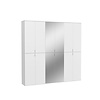 ebuy24 ProjektX kledingkast 12 deuren wit, spiegel.