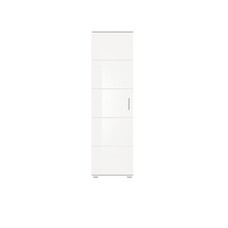 ebuy24 Prego kledingkast 1 deur, 1 ophangstang hoog glans wit,wit.