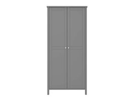 ebuy24 TromsÃ¸ kledingkast 2 deuren grijs.