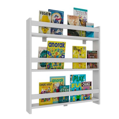 ebuy24 Kidos kinder wandkast wandmontage 3 planken wit.