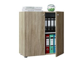 ebuy24 Vandol Mini kantoor wandkast Kantoorkast met 2 deuren Sonoma eiken decor.