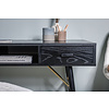 ebuy24 GoldDesk bureau met plank en lade 110x60 cm zwart.