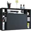 ebuy24 Wandila bureau , Laptopbureau wand en 7 vakkenzwart.
