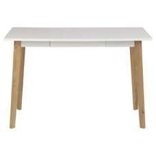 ebuy24 Raven bureau met 1 lade, wit.