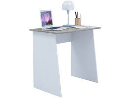 ebuy24 Masola Mini bureau decor wit/Sonoma eik.