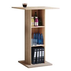 ebuy24 Bofus kantoor wandkast met tafelblad 3 planken eik decor.