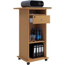 ebuy24 Neta kantoor wandkast voor projector 1 lade 2 planken beuken decor.