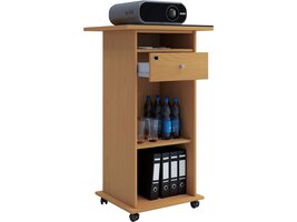 ebuy24 Neta kantoor wandkast voor projector 1 lade 2 planken beuken decor.