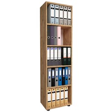 ebuy24 Ulas5 kantoor wandkast 5 planken eik decor.