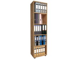 ebuy24 Ulas5 kantoor wandkast 5 planken eik decor.