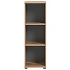 ebuy24 Mason kantoor wandkast 2 planken grijs,eik decor.