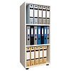 ebuy24 Ulas3 kantoor wandkast 3 planken wit.