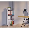 ebuy24 Ulas3 kantoor wandkast 3 planken wit.