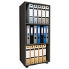 ebuy24 Ulas3 kantoor wandkast 3 planken antraciet.
