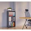ebuy24 Ulas3 kantoor wandkast 3 planken antraciet.