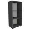 ebuy24 Ulas3 kantoor wandkast 3 planken antraciet.