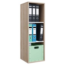 ebuy24 LonaIXL kantoor wandkast 3 planken eik decor.