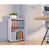 ebuy24 Ulas2 kantoor wandkast 2 planken wit.