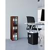ebuy24 Offas3 kantoor wandkast 3 planken nootboom decor.