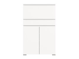 ebuy24 Shoelove schoenenkast 2 deuren, 1 klep, 1 lade 95x151cm wit.