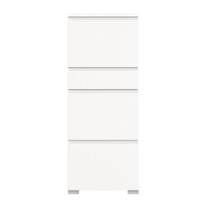 ebuy24 Shoelove schoenenkast 3 kleppen, 1 lade 60x151cm wit.