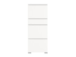 ebuy24 Shoelove schoenenkast 3 kleppen, 1 lade 60x151cm wit.