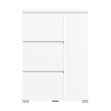 ebuy24 Shoelove schoenenkast 1 deur, 3 kleppen 95x130cm wit.